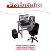1/12 Computer Desk and Chair Miniature Gaming Table with Keyboard Model for Decoration