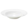 20cm Soup Plate with Rim, Pasta Plate, White, Stylish and Simple Design, Microwave and Dishwasher Safe, 50131-3537