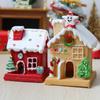 1/6 or 1/12 Scale Simulation Christmas Gingerbread House for BJD Miniature Dollhouse X-mas Decoration Accessories Toy