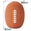 Petio Dog Toy Silent Dog Latex Rugby Ball
