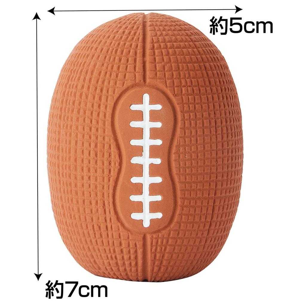 Petio Dog Toy Silent Dog Latex Rugby Ball