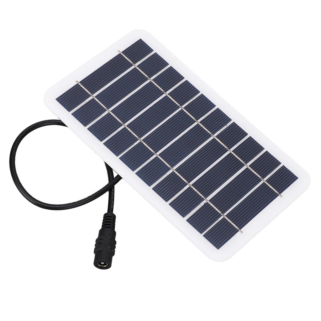 2W 5V Small Solar Panel Monocrystalline DC5521 Output Waterproof Dustproof Protable Mini Solar