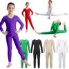 Children Girls Long Sleeve Dance Gymnastic Leotard Unitard Full Length Bodysuit Costume Dance Wear
