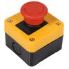 Emergency Stop Button Switch,Red Pushbutton,Waterproof,Round 440V 1No 1NC Outdoor Normally Closed