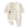 Baby Newborn Baby Long Month [Reegoo Peter] Clothes, Clothes, Clothes, Boys, Girls, Coveralls, Rompers, 100% Cotton, Sleeves, Padded, Panda, 52, 0-1