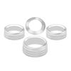 3Pcs Auto Center Console Knob Ring Car Interior Air Conditioning Control Radio Knob Covers Trim for Challenger 2015-2021