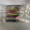 Set of 20 Full Attack Sinking Shrimp Lures, 13.6g/9.5cm, with Blood Groove and Feather Hook.