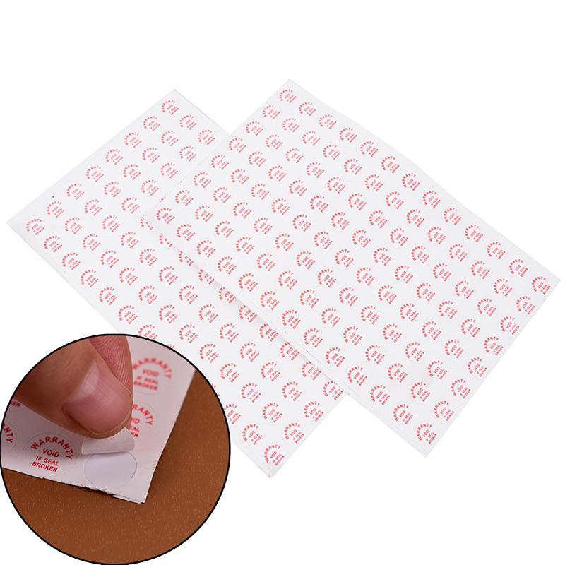 2Sheets/208Pcs Warranty Void If Damaged Protection Security Label Sticker Seal