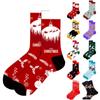 (Projector)Men Christmas Socks For Men Casual Performance Cotton Pad Sports Leisure Warm Socks