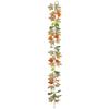Artificial Maple Leaf Garland 5.7Ft Pumpkin Maple Leaves Vine Thanksgiving Fall Garland for Mantel