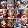 DIY Santa Claus 5D Diamond Painting Cross Stitch Christmas Gift Portrait Full Round Drill Home Decor Mosaic Embroidery Wall Art