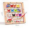 Fun Number Wooden Letter Maze Magnetic Color Classification Walking Puzzle Toy