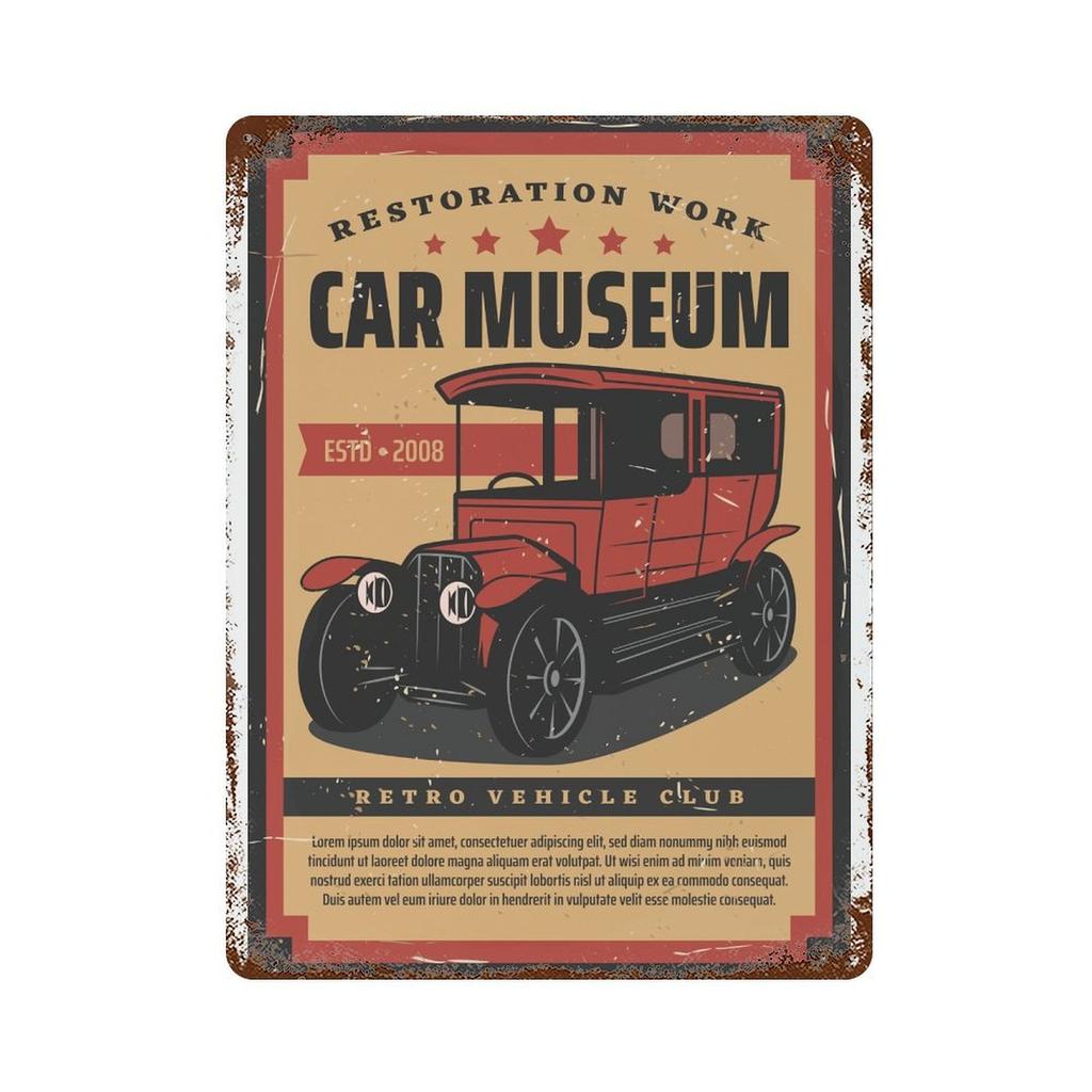 1PC Vertical Vintage Metal Tin Poster, Rustic Patina Wall Sign with Aged Texture, 20x30cm or 30x40cm, Home Bar Cafe Garage Office Wall Display