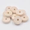 15pcs 30x10mm Flat Round Rondelle Shape Natural Wood Loose Handcraft Big Hole Beads for DIY Crafts Woodcraft Jewelry Making Accessories