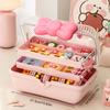 Multi-Layer Hairpin Organizer Cute Girl Jewelry Case Head Rope Headband Display Rack Children'S Hair Accessories Storage Box