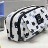 Cat Pencil Case Portable Large Capacity Multi-functional Pen Bag Canvas Stationery Storage Pouch Student Gift