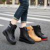 Rain Shoes Women's Middle Tube Fashion Outer Wear Platform Waterproof Shoes Non-slip Water Boots Velvet Kitchen Rubber Shoes Short Rain Boots