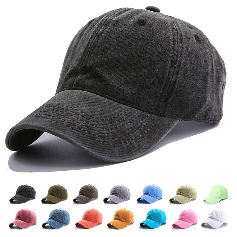 Classic Washed Cotton Adjustable Golf Hat Dad Hat Baseball Caps Snapback Hats