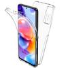 Double 360° Full Cover Silicone Case For Xiaomi Redmi Note 11 11S 10 10S 9 9S 10C 9T 9A 9C Poco X4 X3 NFC M4 M3 Pro Clear Hybrid Soft Hard Cover Shell