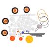 78pcs Plastic Gears Pulley Belt Worm Rack Kits Gear Set Shaft Belt DIY Set Accessories