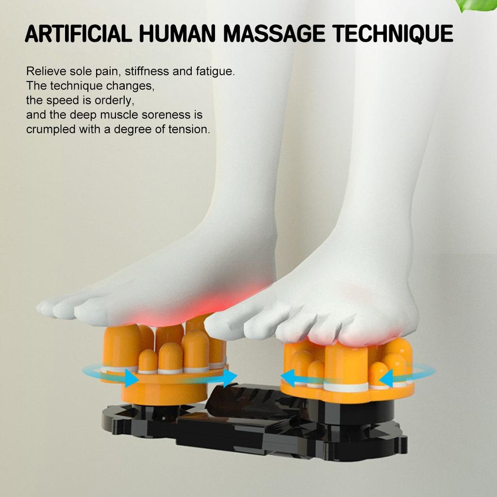 110v-240v Electric Shiatsu Foot Massager Roller Foot Massage Heating Therapy Foot Massage Machine for Relief Leg Fatigue Women/Men Gift