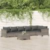 VidaXL Garden Lounge Set with Cushions 7 Pcs, Patio Furniture Set, Outdoor Furniture, Patio Sofa, Modern, 3187277