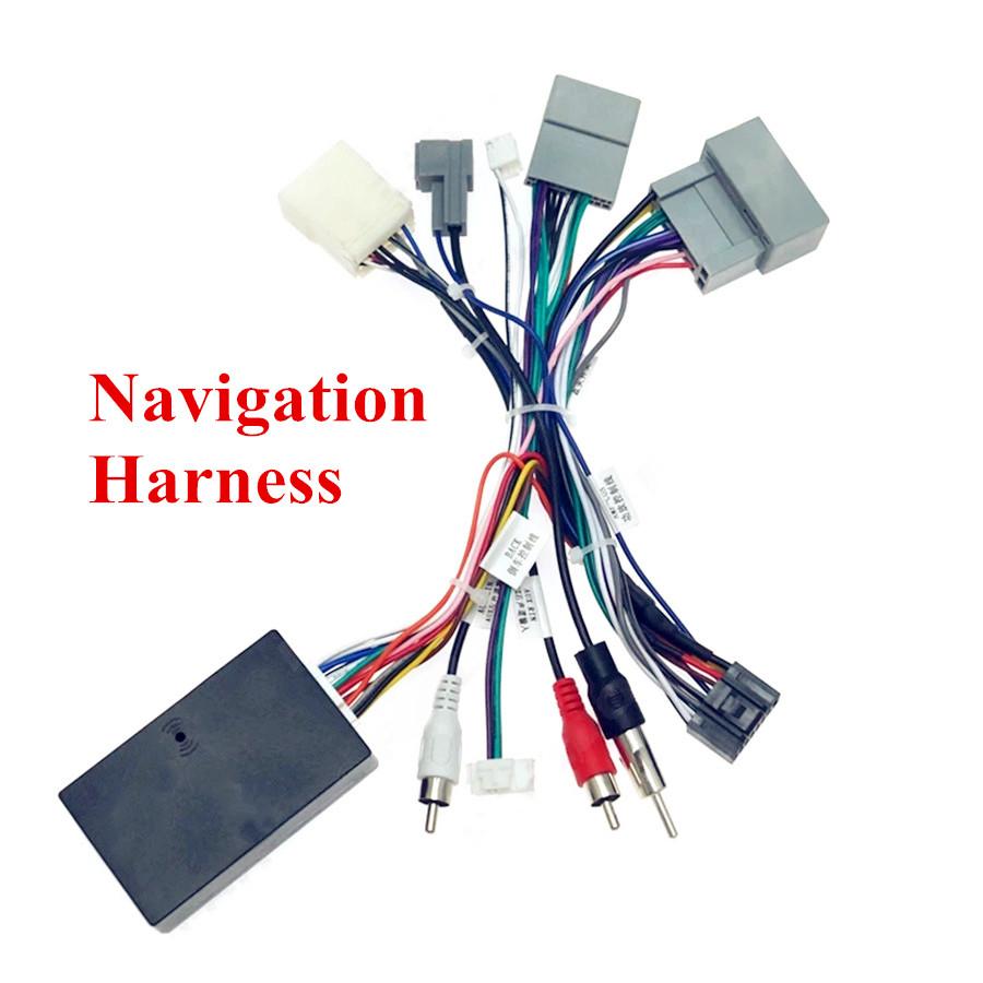 16 PIN Android Radio Power Cable Adapter For Honda Civic CRV 12-15 W/ Canbus Box