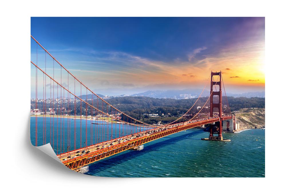 Photomural Golden Gate Bridge In San Francisco Structural Vinyl 360x240