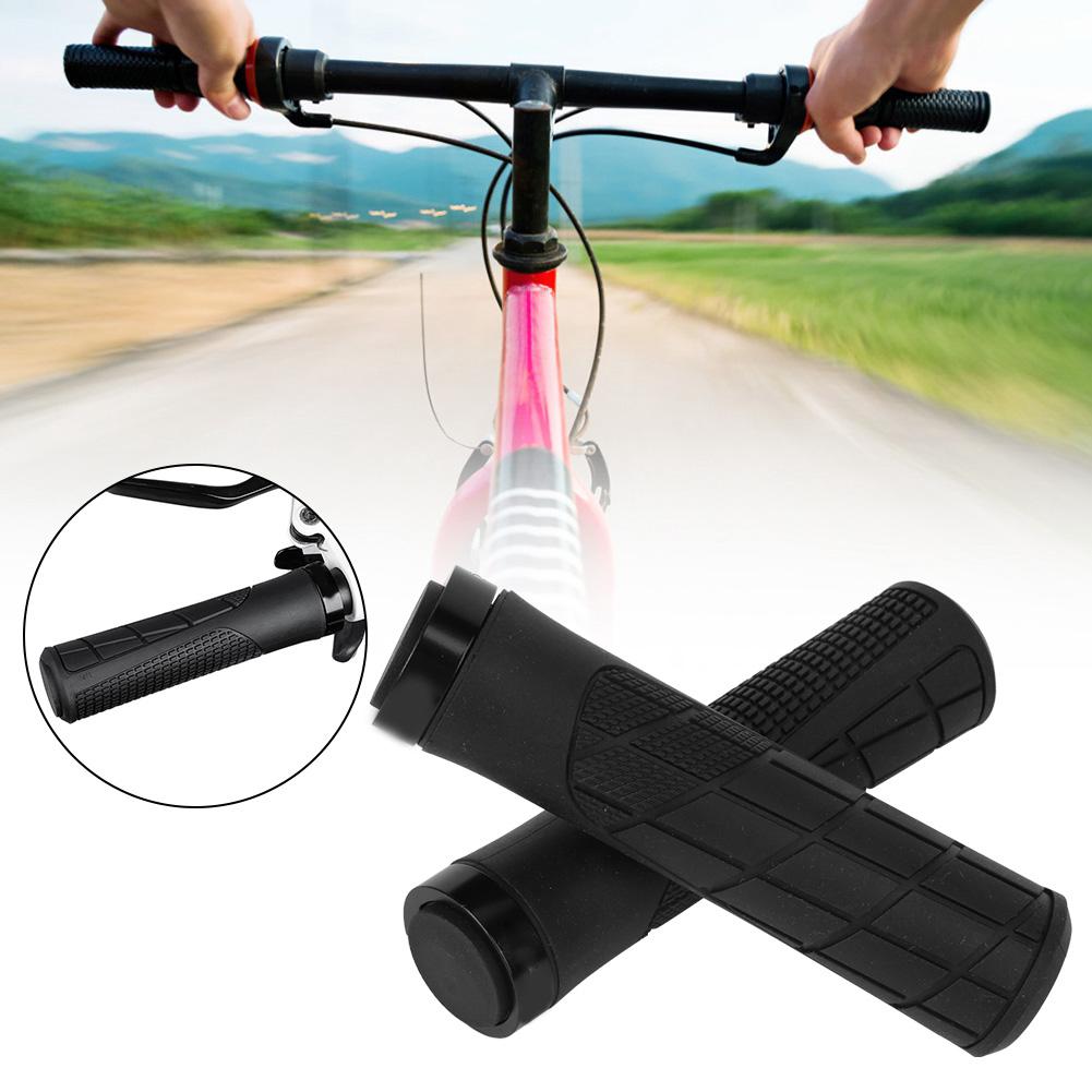 Bicycle Cycling Lockable Handle Rubber Grips AntiSlip Mountain Bike Handlebar Grip