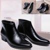 High Quality Boots Men Plus Size Leather Boots Zipper Ankle Boots for Men