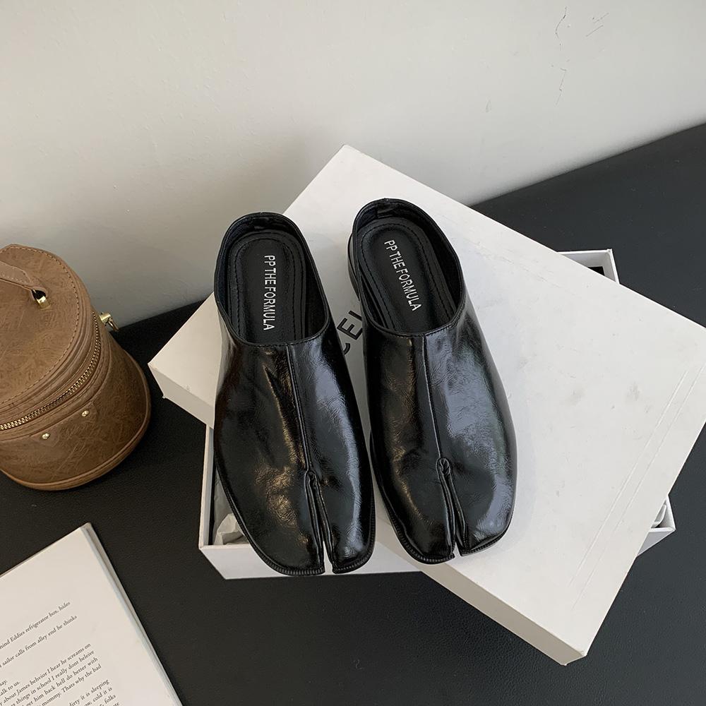 Fashion Fashion Women Slippers Clip Toe Outside Mules Slides Casual Dress Shoes Low Heeled Black Brown Beige Dress Shoes Woman Size 39