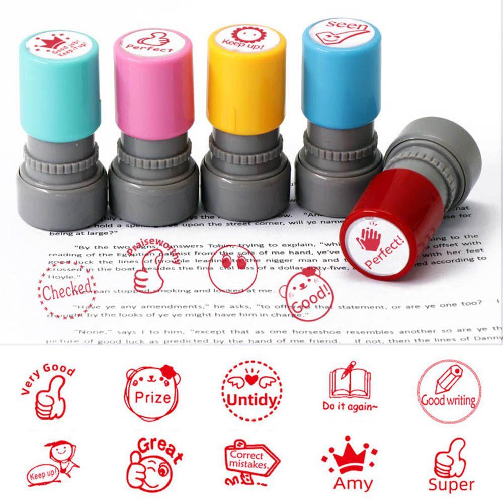 Chapter Kids Seal Children Toy Stamps Commentary Stamp Reward Seal Encouragement Teaching Stamp
