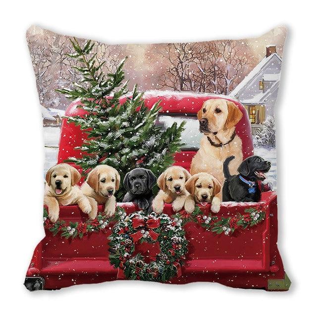 Christmas Ornament Navidad Noel Xmas Gifts Christmas Cushion Cover Merry Christmas Decorations for Home