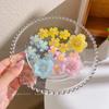 5PCS Cute Sweet Flower Hair Clip Acrylic Women Girls Kids Hairpins Cherry Blossom Powder Hair Accessories