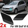 2x For VW Golf VI 6 MK6 Jetta Front Bumper Headlight Headlamp Washer Nozzle Jet Spray Cover Caps 2008 2009 2010 2011 2012 2013