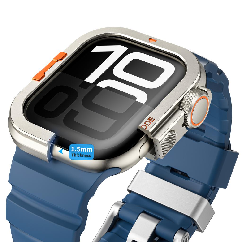 Metal Case for Apple Watch Ultra 3/2/1 49mm Series 11 10 9 8 7 6 5 4 46mm 45mm 44mm Aluminum Alloy Protector Watch Cover Bumper Frame