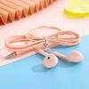 3.5Mm Jack Candy Color Macaron Wired Headset In-Ear With Microphone Music Call Student Business Simple Wired Headset Unisex