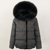 OFTBUY Winter Women Coat Real Natural Fox Fur Collar Thick Warm Jacket Casual White Duck Down Hooded New Outwears Streetwears