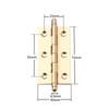Multilayer Plating Cross Hinge Window Accessories Furniture Hardware  Cabinet Cupboard Window Door