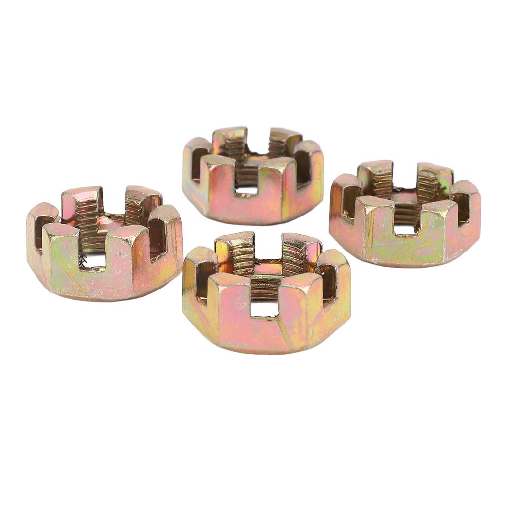 4PCS 20mm Wheel Hub Axle Castellated Nuts Steel Alloy Powerful Performance for 150cc 250cc Quad Dirt Bike ATV