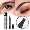 Women's Eyebrow Tattoo Pencil, Men's Beard Pen Brow Waterproof, Waterproof, 2 Pieces, Black
