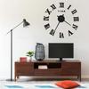 VidaXL 3D Wall Clock Modern Design Analog Clock Decorative Clock Living Room Interior Home Black 325159