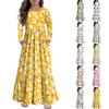 Girls' Maxi Dress Casual Holiday Dresses - Long Sleeve Dress With Pockets For 4-14Y