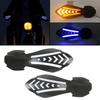 Motocross Handlebar Guards Motorcycle Accessories Motorcycle Handguards with LED Flowing Turn Signals Waterproof 1 Pair Windproof