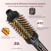 1.5 Inch Thermal Brush Create Loose & Volume Curls Heated Curling Iron Brush 9 Heat Settings Ionic Hair Curler Curling Comb