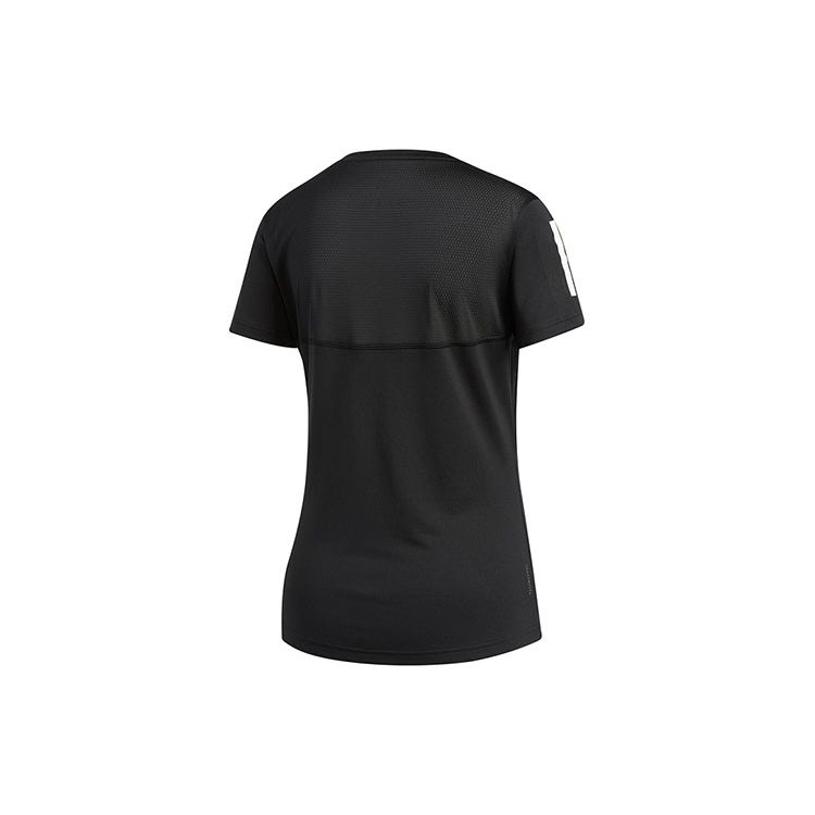 Adidas Own The Run Tee Running Short Sleeve Women Tops Black DQ2618
