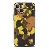 Colour Camouflage Black Camo Silicone Phone Case For iPhone 11 12 13 15 14 Pro Max X XR XS 7 8 Plus SE 2020 Luxury Black Cover