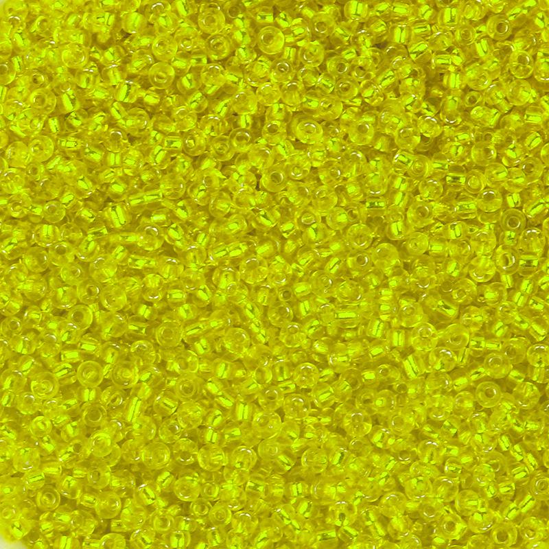2mm Colored Transparent Silver Core Glass Seed Beads for DIY Jewelry Accessories