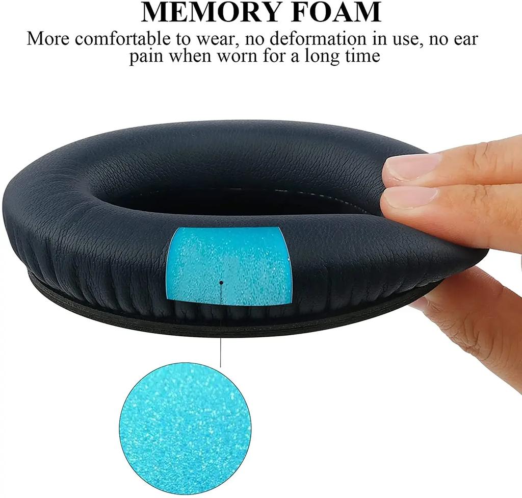 Replacement Earpads for BOSE QC35 for QuietComfort 35 & 35 II Headphones Memory Foam Ear Cushions High Quality with Crowbar