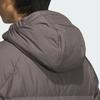 Adidas Long Down Comfortable Long Warm Versatile Down Jacket Unisex Outerwear Charcoal-Gray JW6741